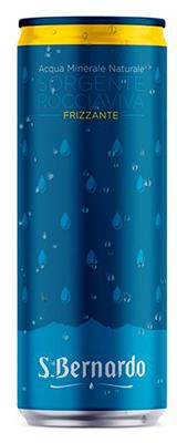 Acqua San Bernardo frizzante in lattina 33cl (24x33cl)