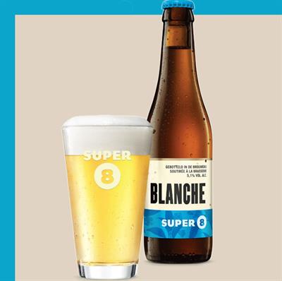 Birra Super 8 Blanche 0,33lt (1ct=24pz)