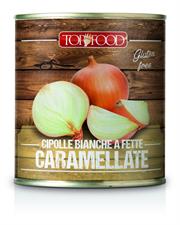 Cipolle bianche caramellate in agrodolce latta 800 gr