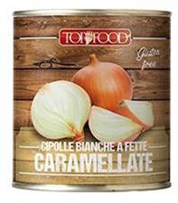 Cipolle bianche caramellate in agrodolce latta 800 gr