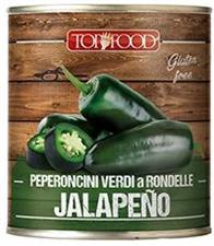 Peperocini verdi jalapeno a rondelle latta 800 gr