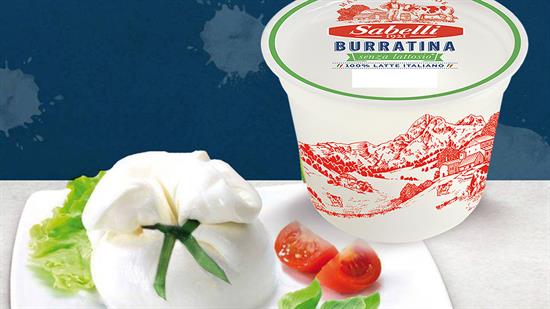 Burratina senza lattosio 125gr Take away Sabelli (Ct=8pz)