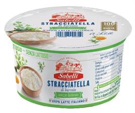Stracciatella senza lattosio 140gr Sabelli (ct=8pz)