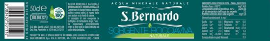 Acqua San Bernardo Premium naturale PET 50 Cl (24x50cl)