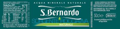 Acqua San Bernardo naturale in bottiglia VAR 50cl (24x50cl)