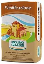 Farina g.ten integrale fine Molino Grassi 25 kg.