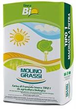 Farina g.ten tipo 1 bio forte mac. a pietra Molino Grassi 25kg